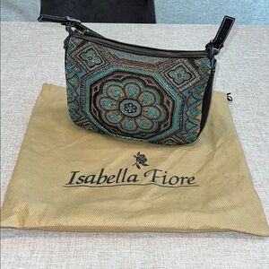 Isabella Fiore Black and Blue Women's Bag